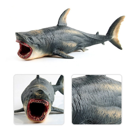 B. Megalodon-tiburón De Juguete Prehistórico Educación Oceán