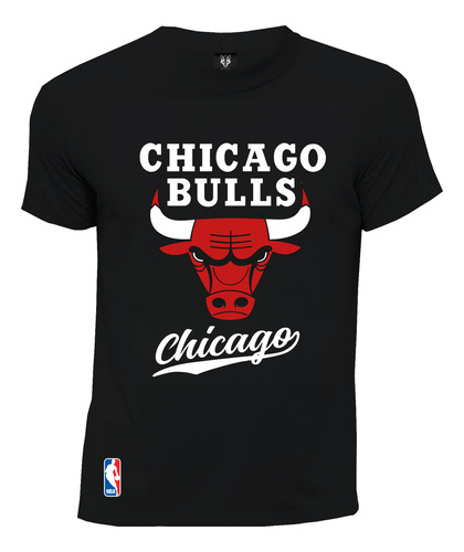 Camiseta Fan Nba Chicago Bulls Letras