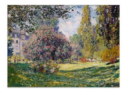 Cuadro Canvas Fine Art Parc Monceau Claude Monet 50x68 M Y C