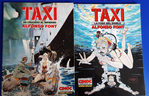 Set De 2 Comic Taxi - Alfonso Font  - Ed España 89 -91'