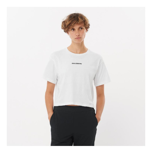 Polera Mujer Logo Twist Blanco Salomon