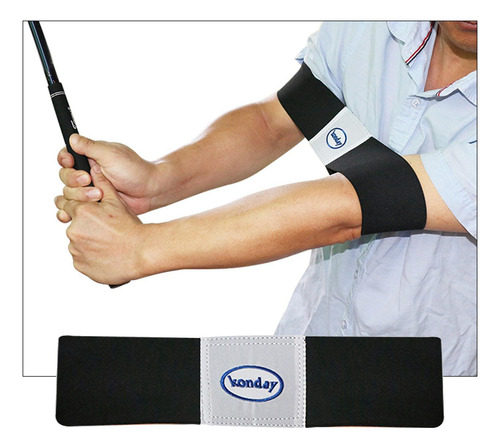 Swing De Golf Banda Elástica Para Brazo Corrección Negro