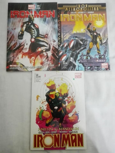 Iron Man Marvel 3 Tomos(metropolitan, Los Anillos)ovni Comic
