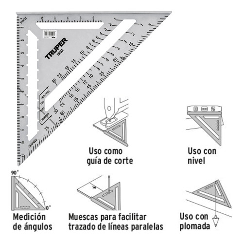 Kit Prensa Esquinera 4 Unidades + Escuadra Rápida Multiuso