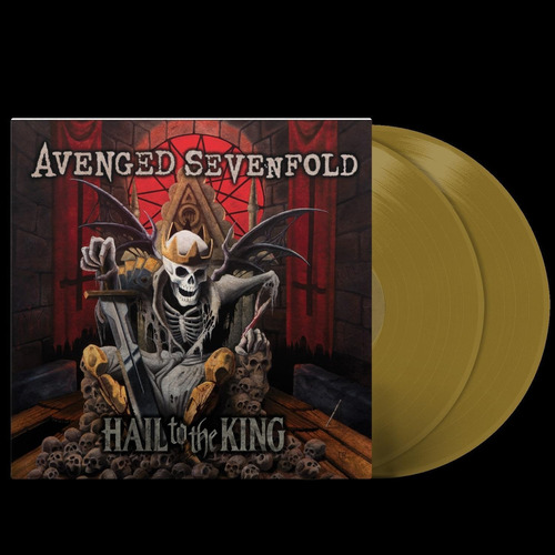 Avenged Sevenfold Hail To The King 2 Lp Gold Vinyl Versión Del Álbum Edición Limitada