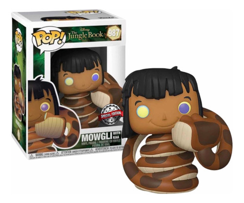 Funko Pop Mowgli With Kaa #987 Disney Libro De La Selva 