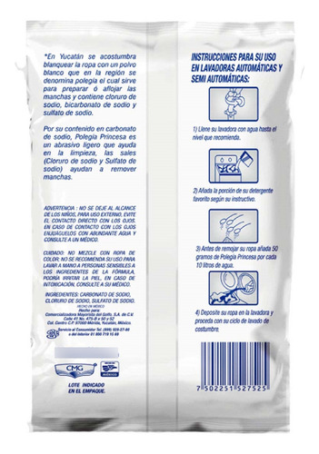 Polegía - Quita Manchas Polvo - Princesa - 450 G