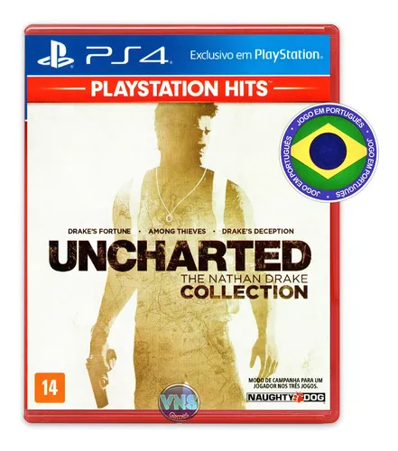 Uncharted Collection Ps4 Mídia Física Lacrado