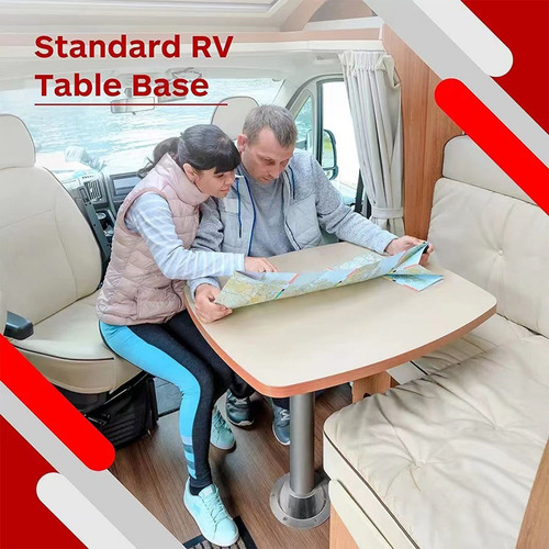 Base De Mesa Rv Con Pedestal De Aluminio Y Bases De Montaje