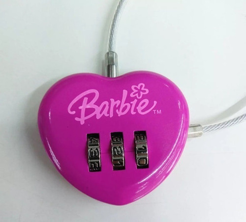 Imagem 4 de 4 de Cadeado Com Segredo Barbie Primicia - 1433