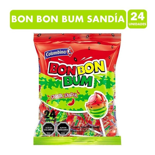 Bon Bon Bum Sabor Sandia - Coyacs (bolsa Con 24 Unidades)