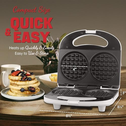 Máquina De Waffles Mini Doble, Fabricante De Chaffles, Wafle