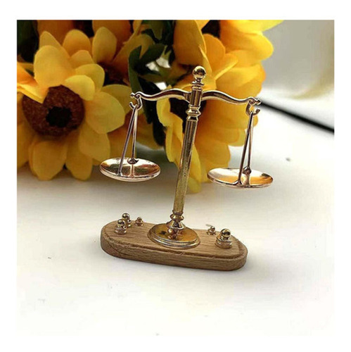 A 2x Báscula Miniatura De 1:12 De Vintage For Habitación,
