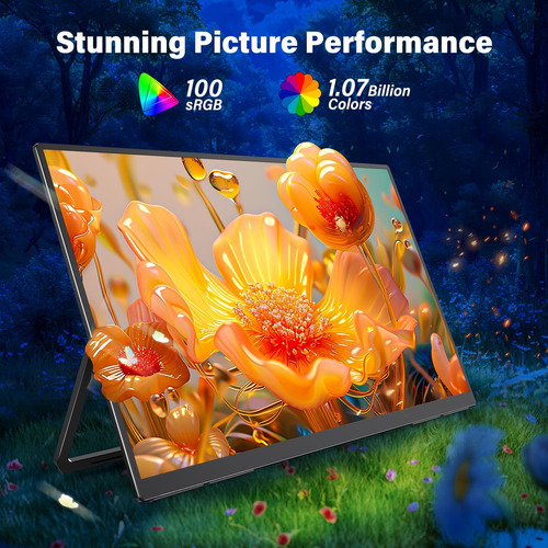 Monitor De Juego Portátil De 2k 180hz, 23.8 2560x1440 Qhd Rá