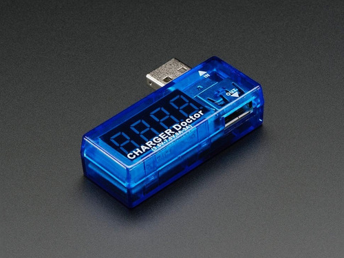 Imagen 5 de 6 de Adafruit Medidor De Voltaje Y Amperaje - Usb Charger Doctor