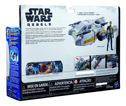 Star Wars Rebels Y Wing Scout Bomber & Kanan Jarrus
