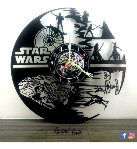 Reloj De Vinilo Star Wars 5 Regalos Decoracion 