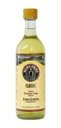 Jarabes Esencia Gialinni - Botella 750 Ml - Sabor Lima-limon