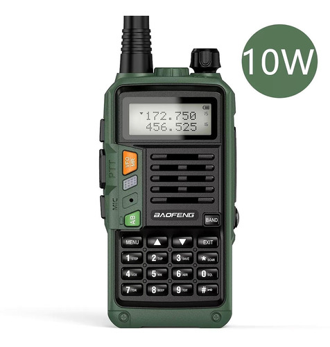 Rádio Ht Baofeng Uv-s9 Plus Verde 10w Dualband Vhf E Uhf +fm