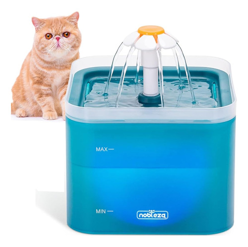 Fuente De Agua Para Gatos En El Interior, Nobleza 2l / 67oz 