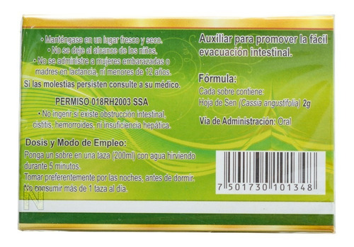 Imagen 3 de 4 de Té Dieters Drink (36 Sobres) La Salud Es Primero