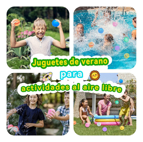 12globos De Agua Reutilizables, Bolas De Agua De Silicona