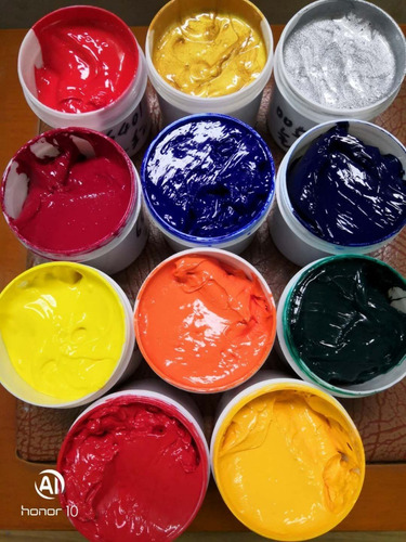 Imagen 2 de 3 de Pintura Plastisol Para Estampado Textil Desde 100g