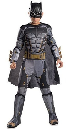 Disfraz Batman Liga De La Justicia Deluxe, Niño, Negro Y Gris