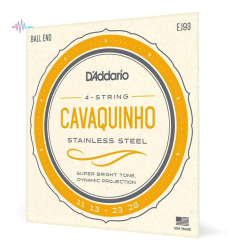 Encordoamento Cavaquinho .011 D'addario Stainless Steel Ej93