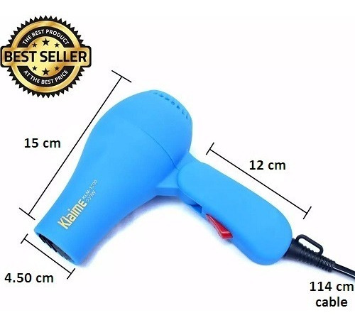 Mini Secadora Cabello Profesional Plegable Viaje Velocidades