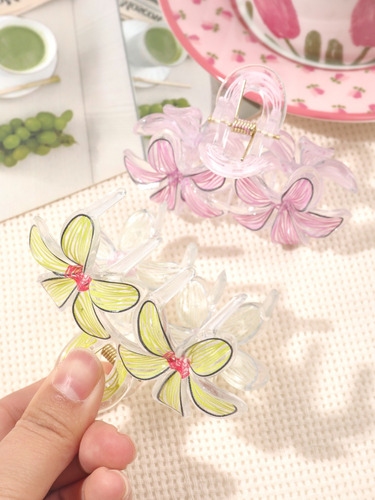 Pinzas De Flor Cabello Accesorios Para El Pelo 6pzs