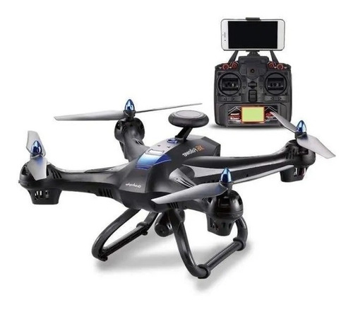 Imagen 2 de 6 de Drone 2,4 Ghz Con Camara Luz Led Y Control Remoto 166w