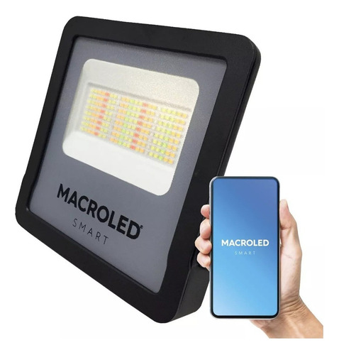 Reflector Led Pro Smart Rgb 50w Ac100-240v Macroled SMA-FLSV2-50RGBWW