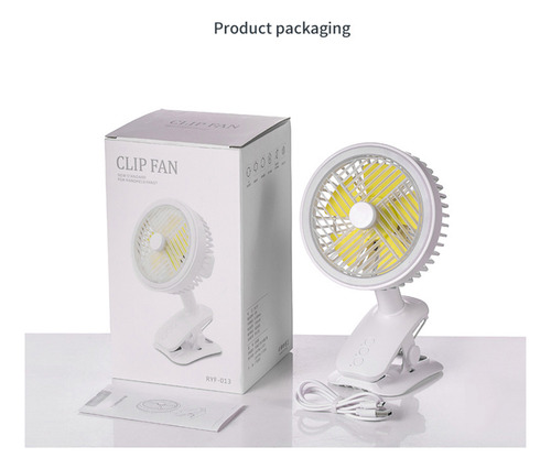 Miniventilador, Rotación Automática, Ventilador Ajustable Co
