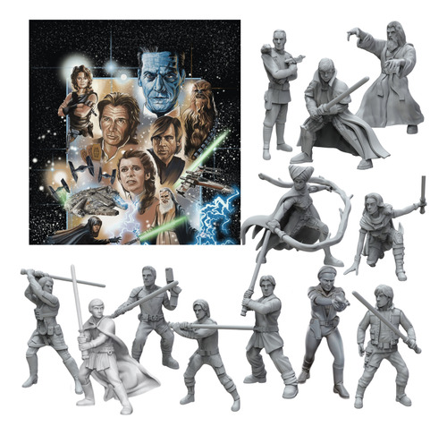 12 Mini Figuras Star Wars Dark Empire Heir To The Empire