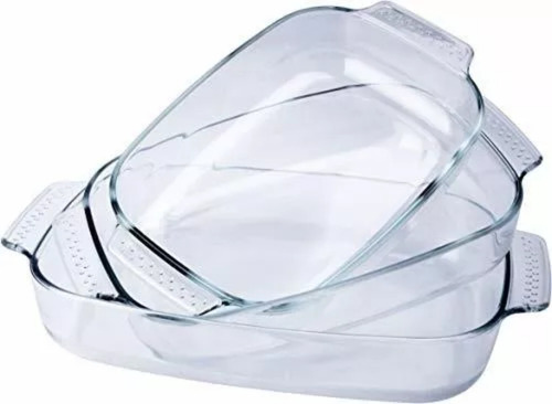 Set 3 Fuentes Refractarias 3100ml, 2500ml, 1800ml