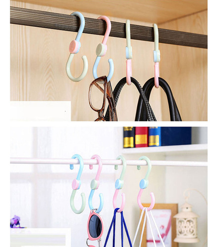 Bolsa De Toallas Para Zapatos, Ganchos Giratorios, 3 Piezas,