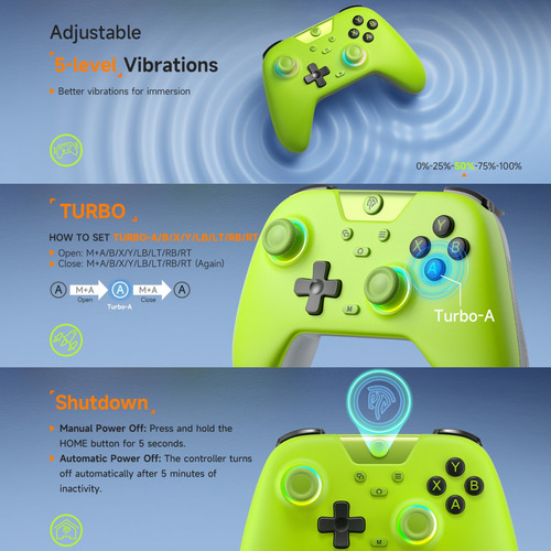 Controlador Bluetooth Sem Fio Easysmx X05, Gamepad Para Nint Branco