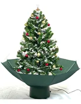 Comprar Árbol De Navidad Adornos Musica Luces Nieve - Sheshu Navidad Color Verde