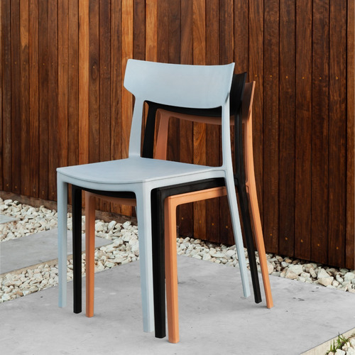 Pack X 3 Silla Rio Apilable Apta Exterior