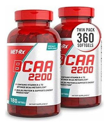 Met-rx Bcaa 2200 Suplemento De Aminoacidos, Apoya La Recupe