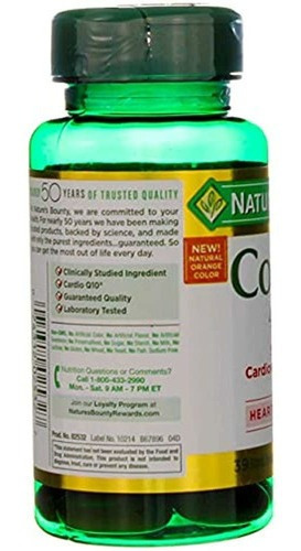 Nature`s Bounty Cardio Q10, Co Q-10 400 Mg Capsulas Blandas