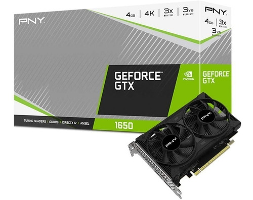 Placa De Vídeo Vga Nvidia Pny Geforce Gtx 1650 4gb-128bit