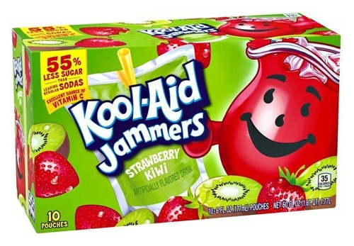 Kool-aid Jammers Fresa/kiwi 10 Piezas (punches)