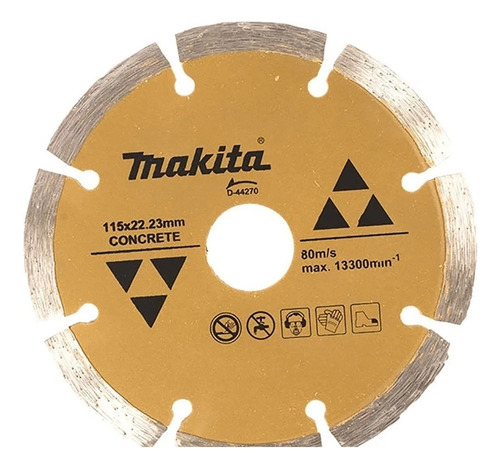 Disco Diamante Segmentado 4 1/2 P/concreto Makita D44270