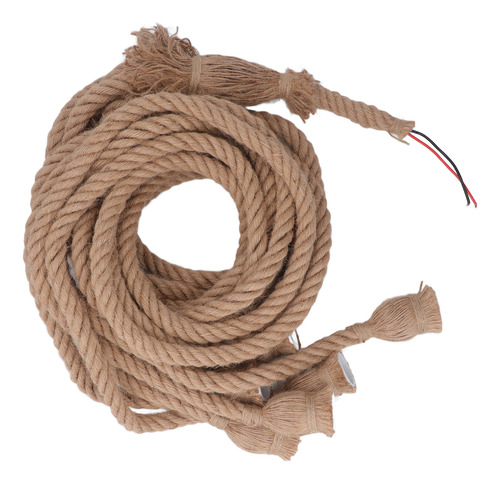 Cuerda De Cáñamo Vintage Con Colgante De 6 Cabezas, Cable E2