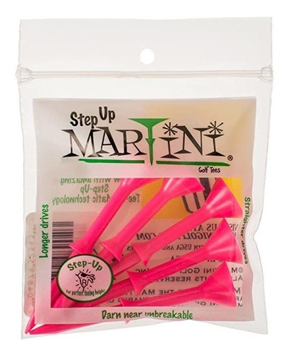 Martini Step-up Tee De Golf De 3 1/4 (paquete De 5)