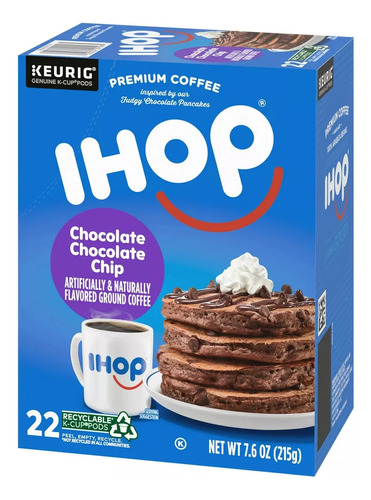 Pack 22 Capsulas K Cup Keurig Ihop Chocolate Chip Medium 