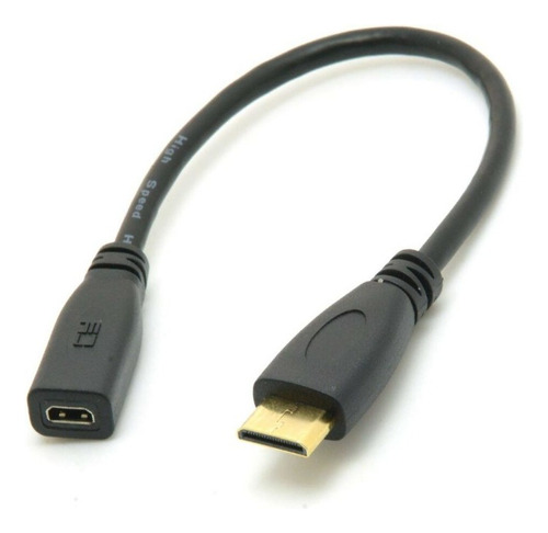 Enchufe Hembra A Tipo C Mini Hdmi Macho Adaptador