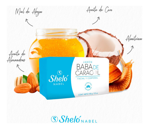 Jabon Baba De Caracol Quita Manchas Facial Pack 5 Shelo